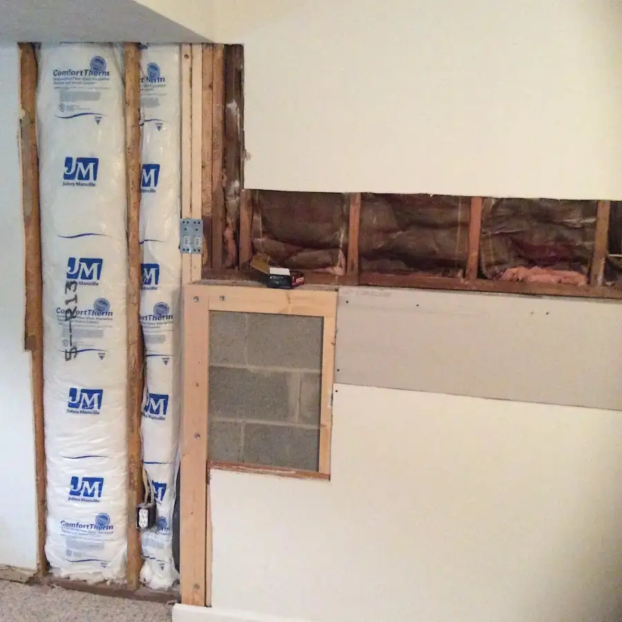 Wall insulation replacement during Structural Drying in Royal Oak